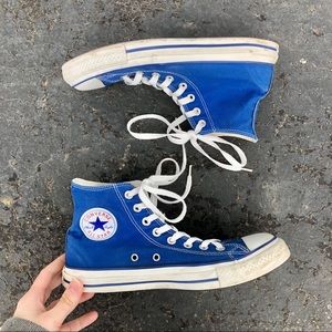 Men’s Blue Converse High Top Chuck Taylor Sneakers